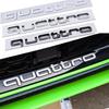 Para Audi Quattro Adhesivos de Coche de ABS RS4 RS5 Q3 S3 A3 A5 A6 A4 RS3 RS6 A1 Q5 Q2 S5 RS7 Emblema del Maletero Pegatinas de la Rejilla Frontal Accesorios