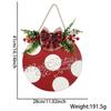 Joyful 28cm Wooden Christmas Door Plaque With Colorful Prints For Atmosphere Festive