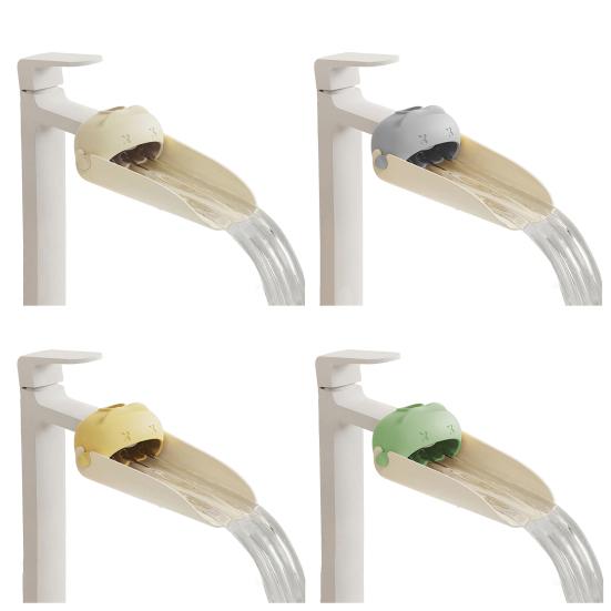 1/2Pcs Faucet Extender Food-Grade Silicone Bathroom Sink Faucet Extender Splash-Proof Wide Waterfall Spout Washing Faucet Tool