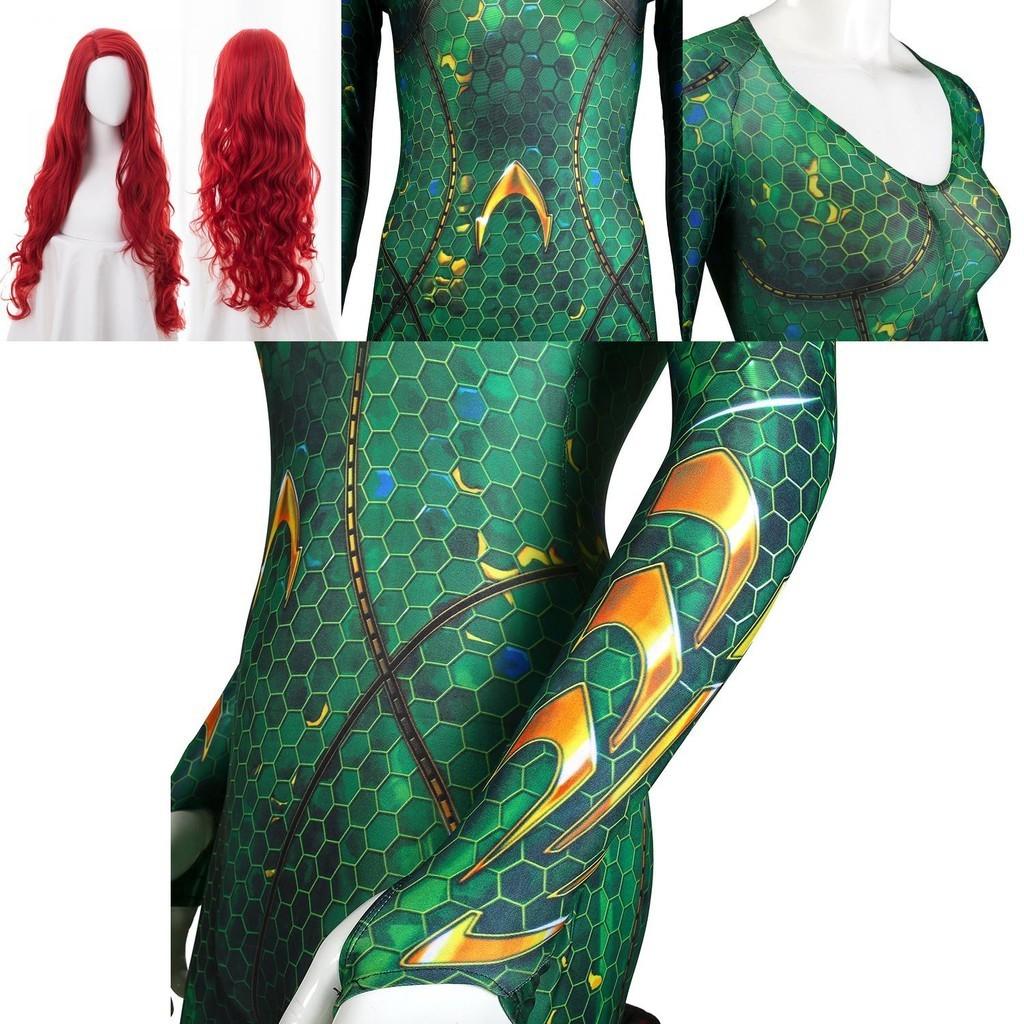 Mera Movie Aquaman Queen Cosplay Alliance Sea After Mae La Mera Jumpsuit Hero