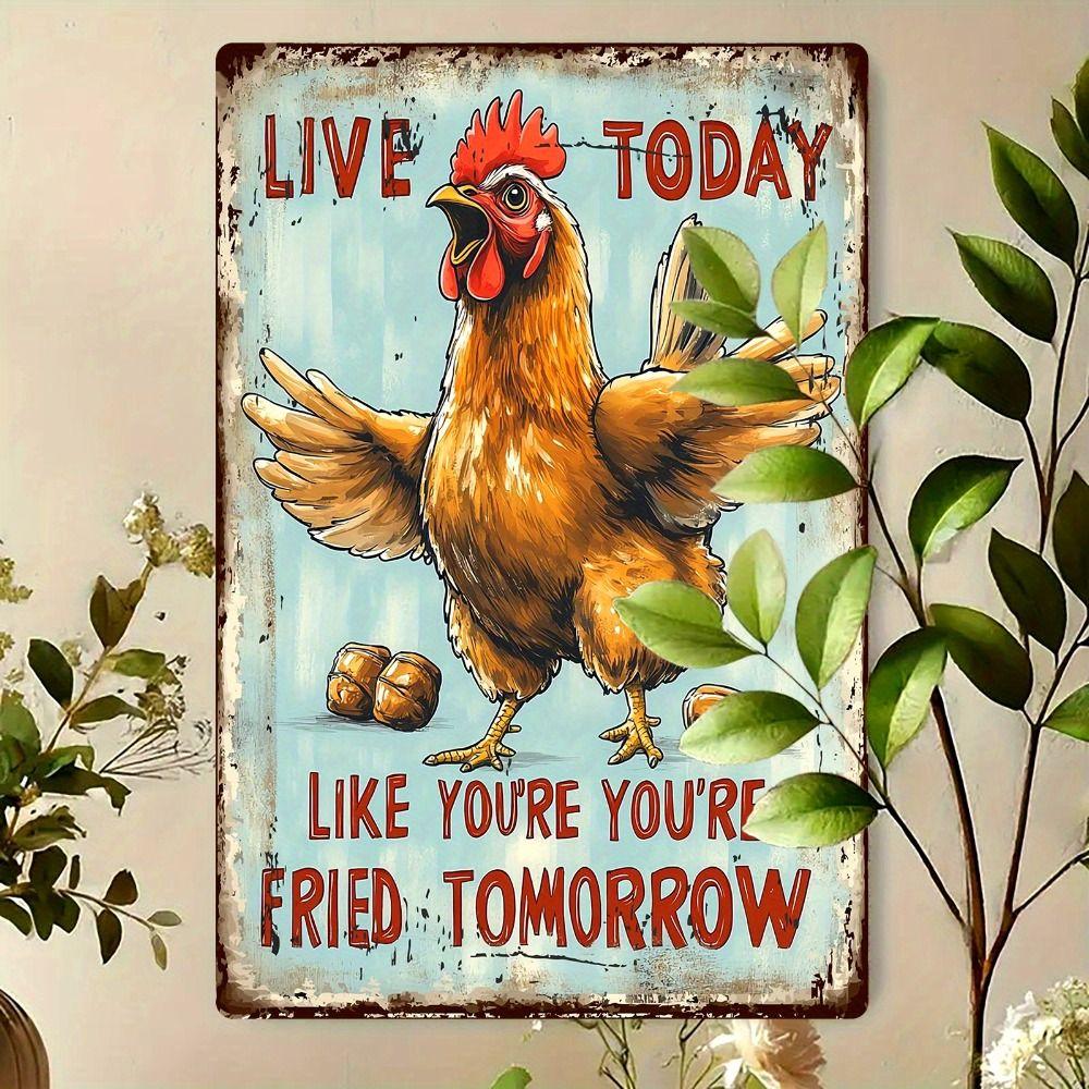 Vintage Metal Tin Sign Campari Red Passion Cocktail Bar Pub Wall Decor 20x30cm