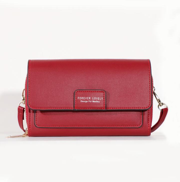 Crossbody Phone Bag for Women PU Leather Cellphone Shoulder Bags Card Holder Wallet Purse