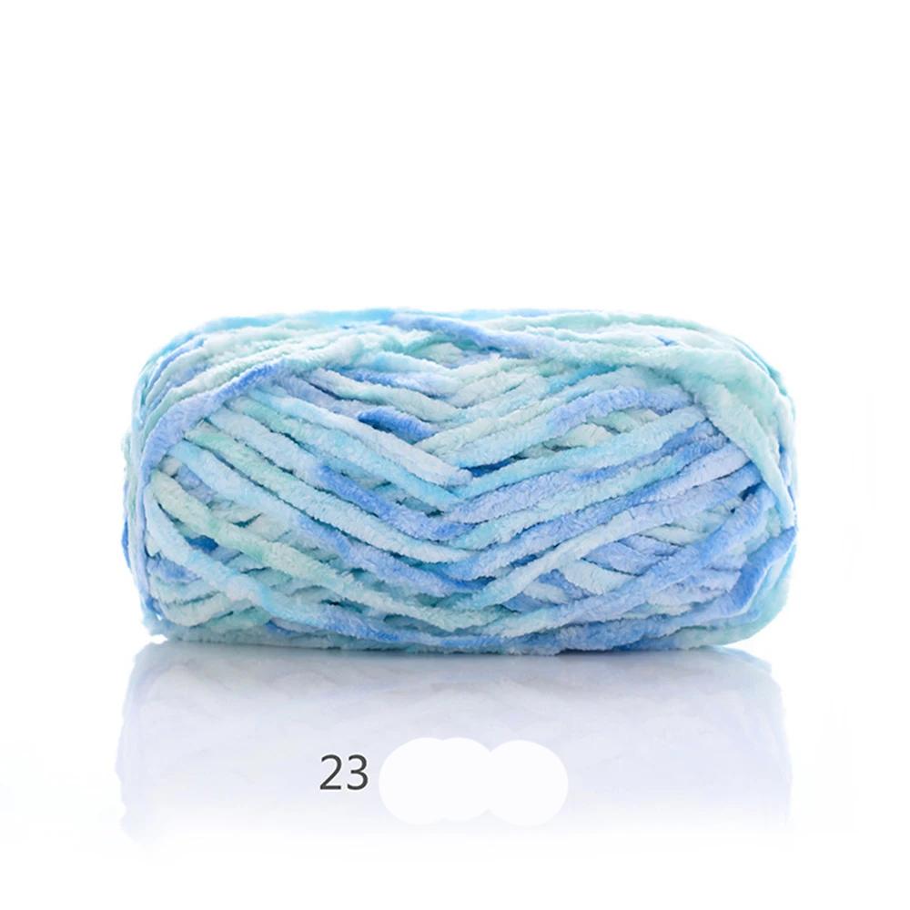 100g Chenille Colored Warm Plush Coarse Yarn Handmade Woven Yarn DIY Carpet Bag Doll Sweater Thread