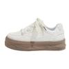 ZHQ3103 Platform White Shoes Women's 2025 New Retro High-heeled Hong Kong Style Chic Versatile Shoes Spring and Spring