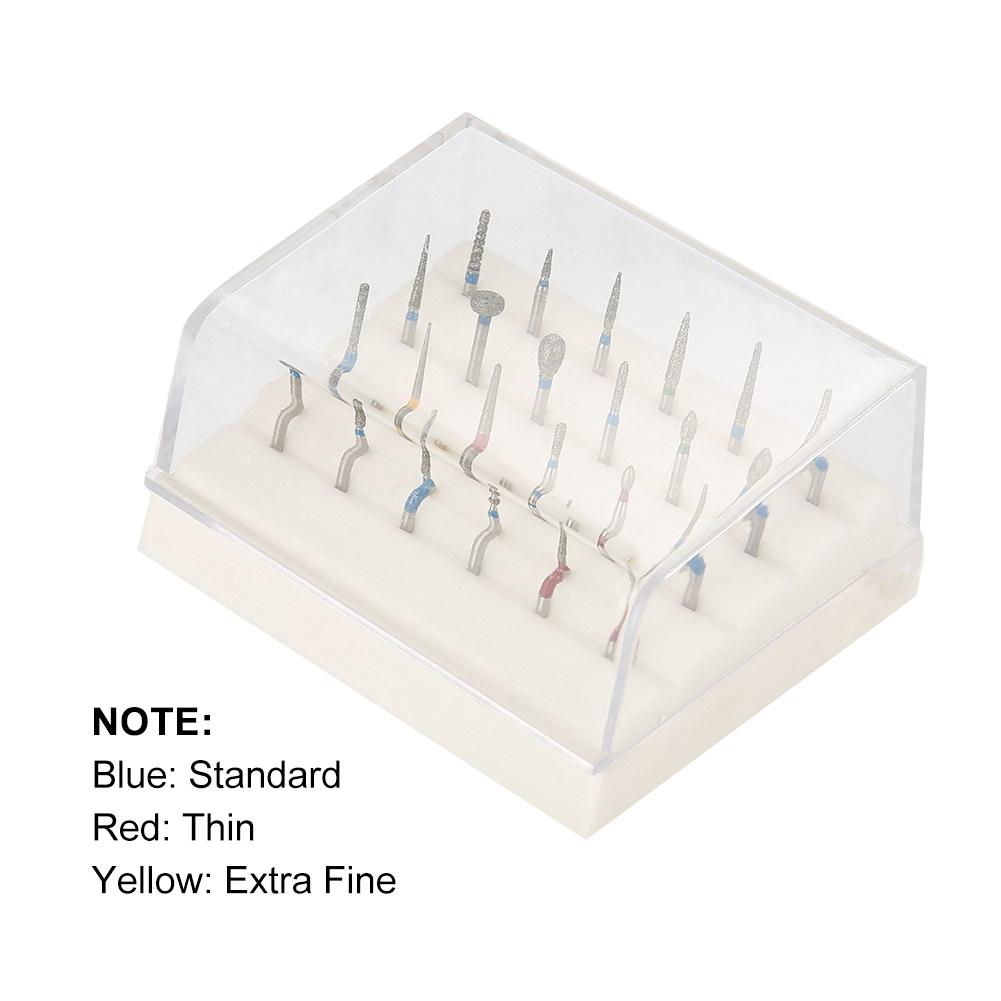 24 Holes Dental Burs Holder   Dental Diamond Burs Drill High Speed Block Box Dental Tool