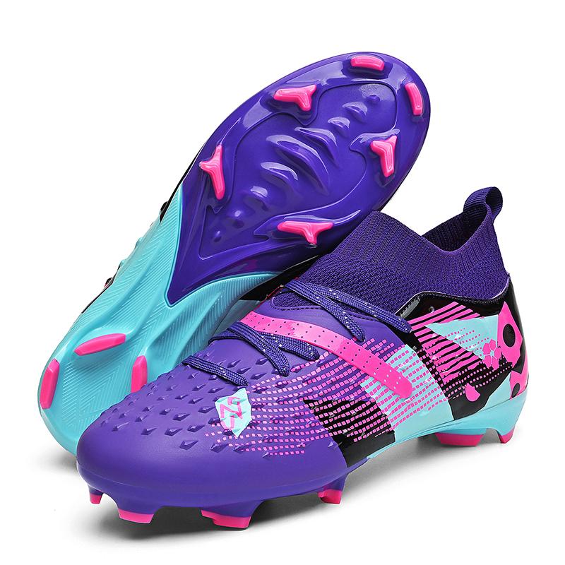 

New Men Soccer Shoes High-Quality Outdoor High Ankle Ultralight Indoor Football Boots Non-Slip Sports Shoes Futsal Non-Slip 35