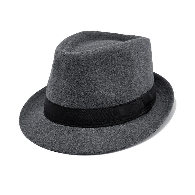 Elegant Jazz Bowler Hat For Men With Cotton Polyester Blend And Sunshade