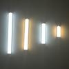 Motion Sensor LED Night Light USB Rechargeable Long-cut Strip Lamp for Kitchen Cabinet Wardrobe Staircase Closet Bedside Mirror Lamp
