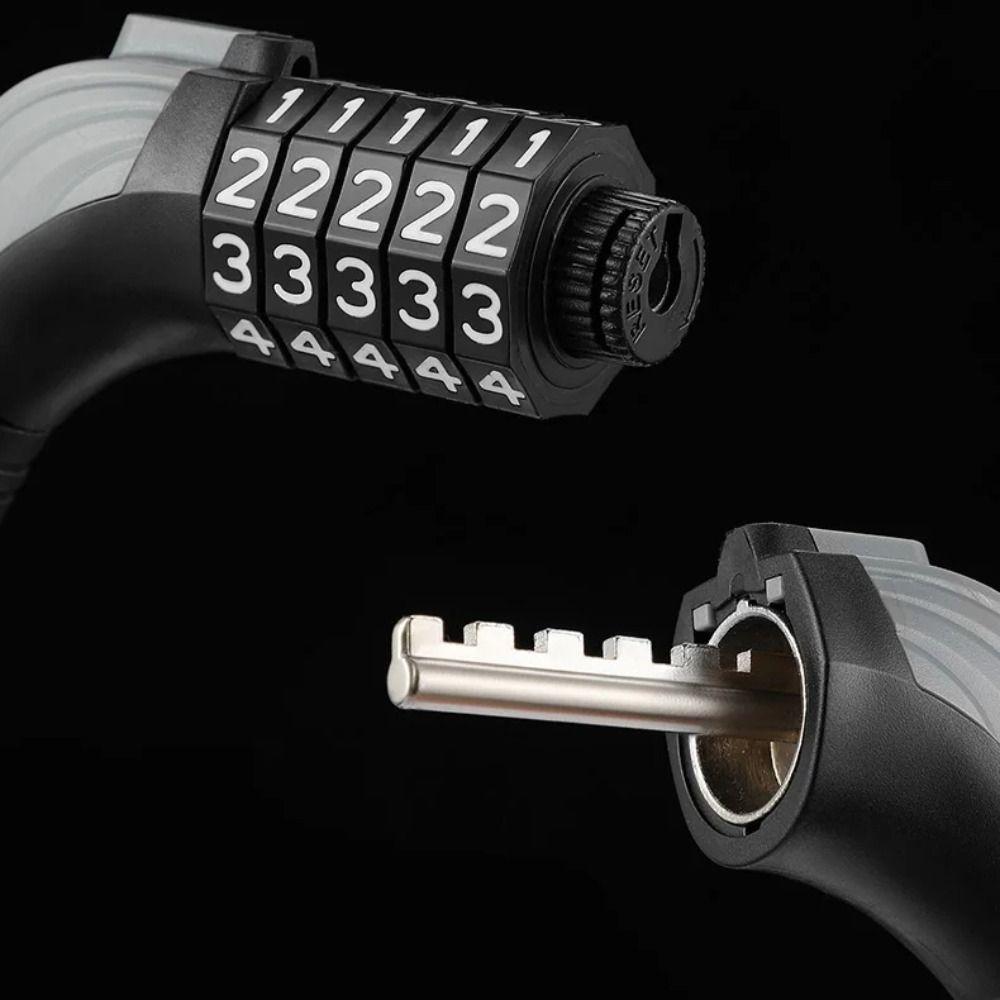 1200MM Fahrrad-Zahlenschlosskabel ABS mit Stahldraht Stahlkabel-Schloss Fahrradzubehör