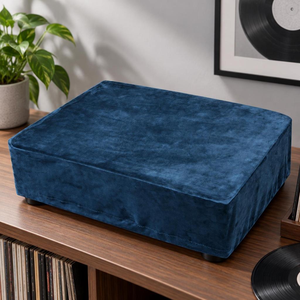 atLP120XUSB Turntable Cover Washable Equipped Dust Soft for Home Audio Rooms,