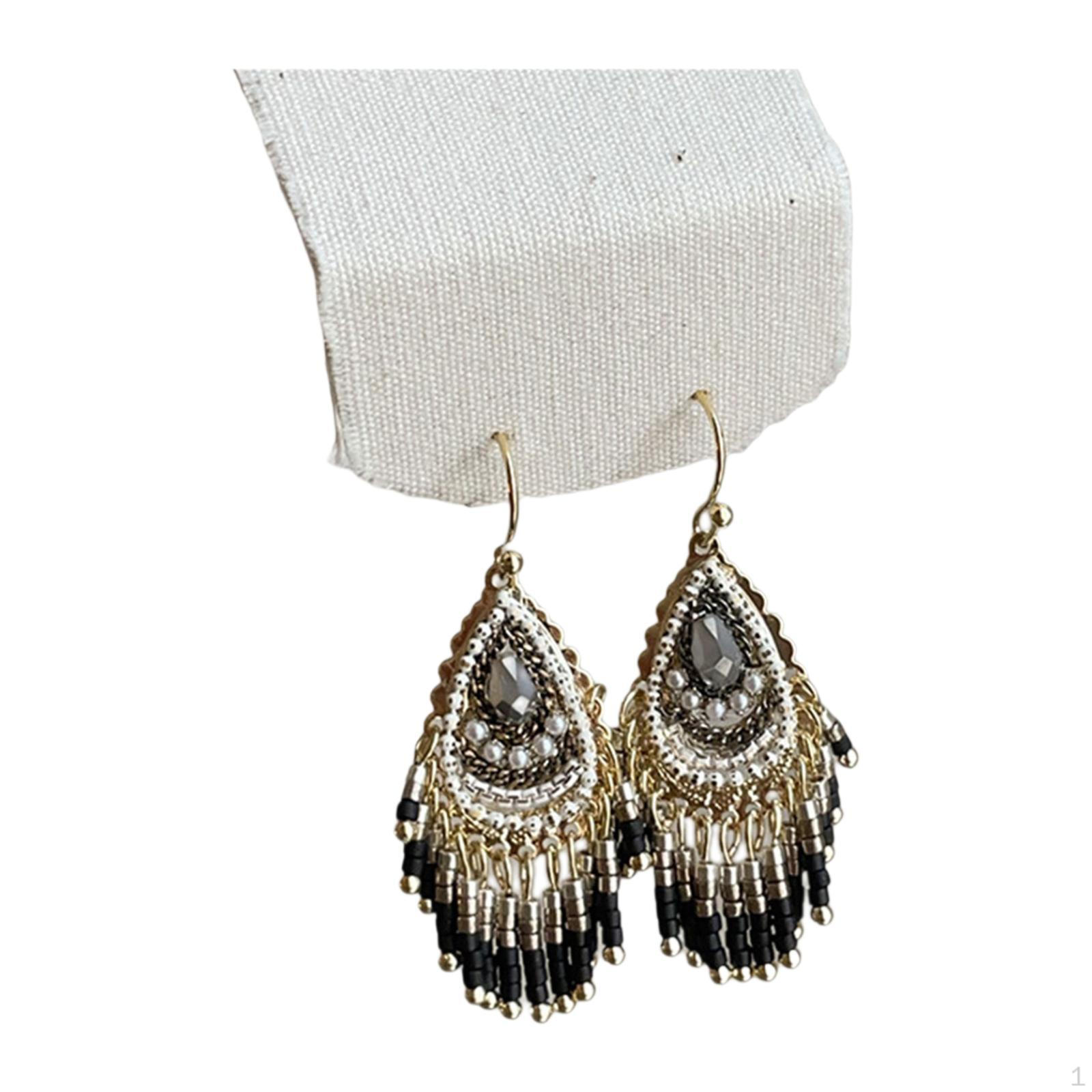 

Серьги-подвески в стиле бохо с кисточками в стиле бохо для косплея на Хэллоуин чёрный