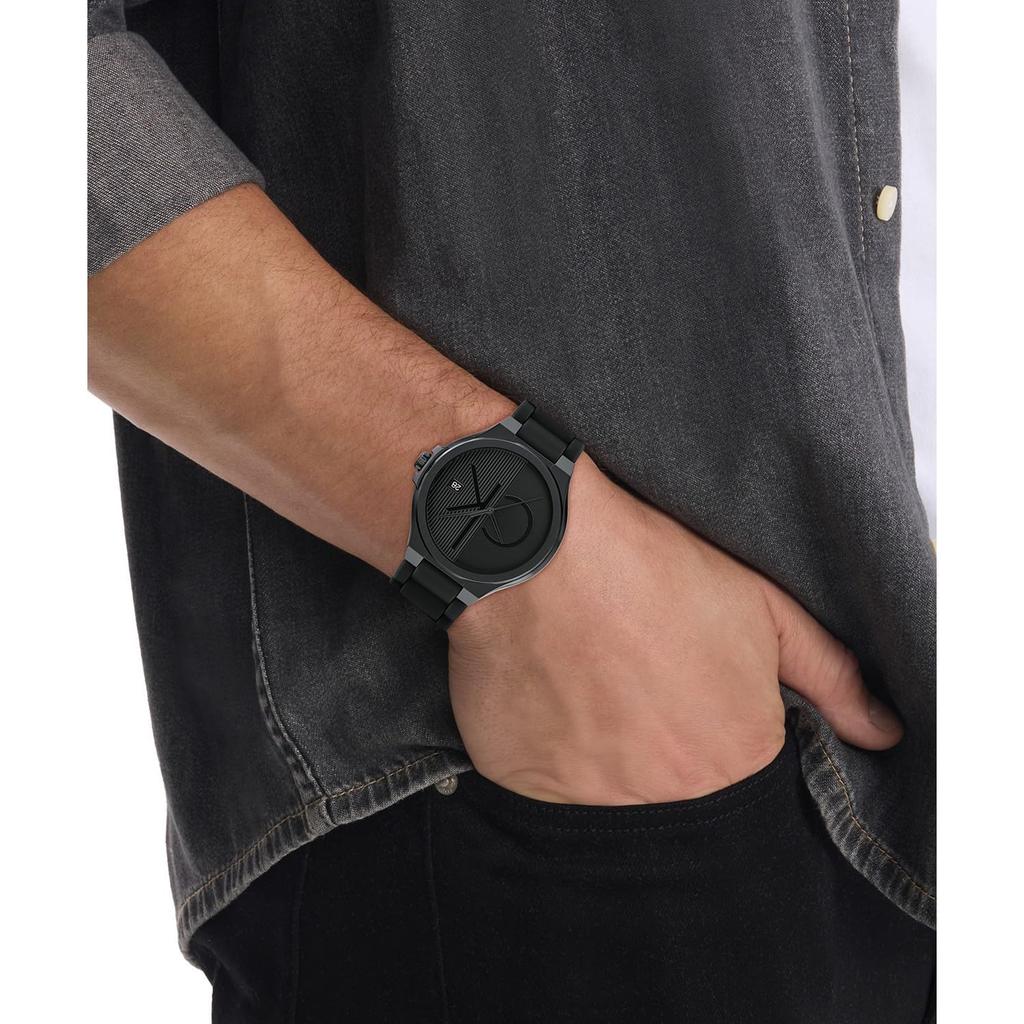 Calvin Klein CONFIDENCE 25200486 Black Men's Wristwatch,