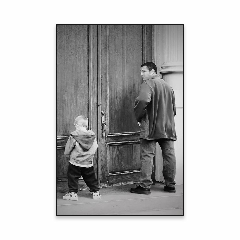 Poster Amuzant pentru Peretele Băii Imprimeuri cu Portrete Amuzante Artă Cinematografică Vintage Pictură pe Pânză Decorațiuni Negru și Alb pentru Toaletă