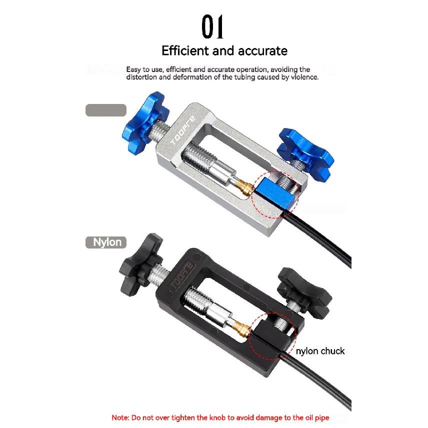 Bicycle Hydraulic Brake Bleed Kit Bike Oil Injection Tool For Brakes Hydraulic Hose Cutter For Bike T Handle Brake Bleeding