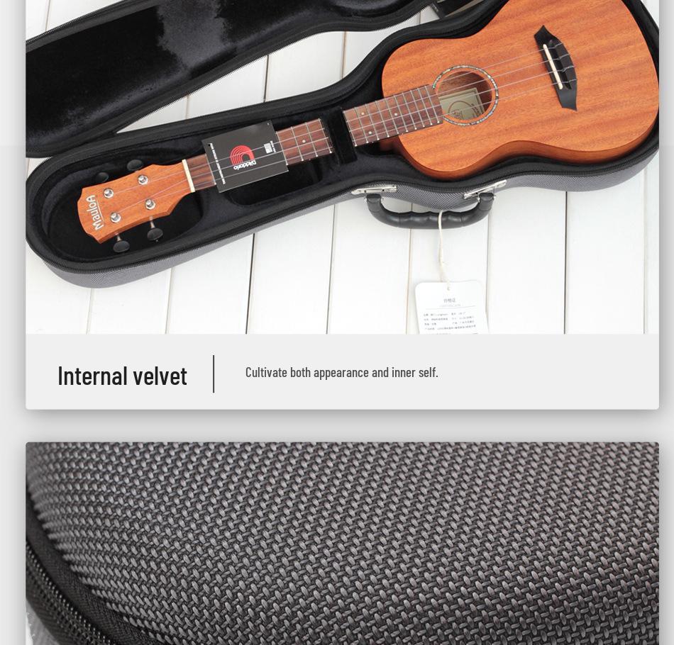 21", 23", 26" Reinforced Ukulele Case - Double Shoulder Backpack