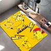 Yellow Pikachu Cartoon Carpet suitable as a non-slip mat for the living room or bedroom sofa
