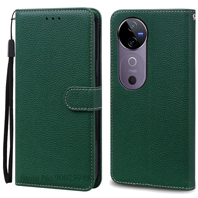 For Vivo V40 Case Wallet Leather Flip Cover For Vivo V40 5G Case Vivo V40 Pro Phone Cover Coque Fundas Book Shell