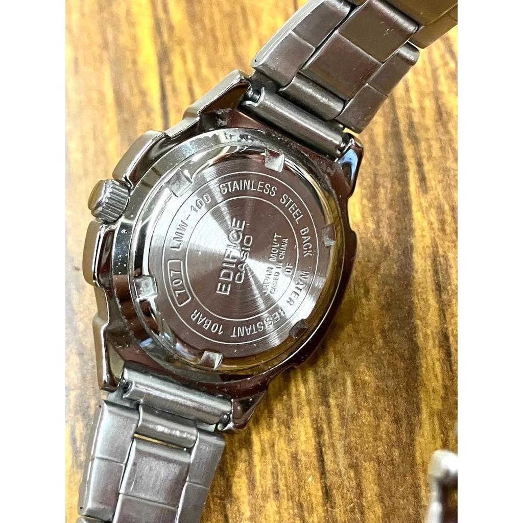 Used CASIO EDIFICE Watch, New Battery Replaced, Pink Dial