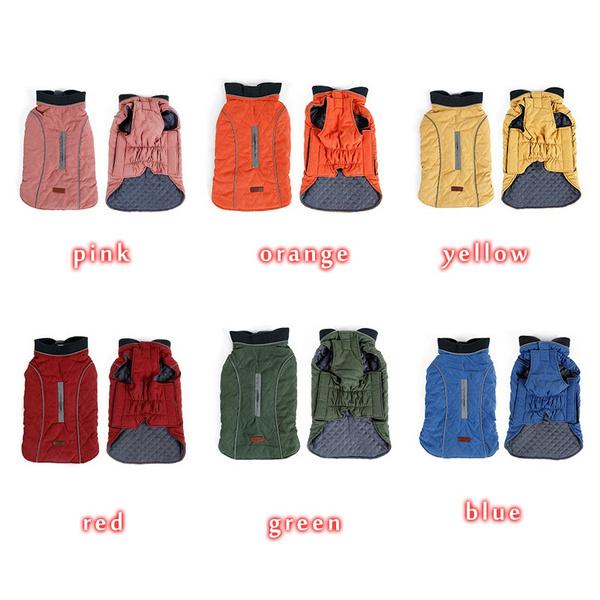

Светоотражающий дизайн Уютная зимняя куртка-жилет для собаки, теплая одежда для питомца, 6 цветов XS синий