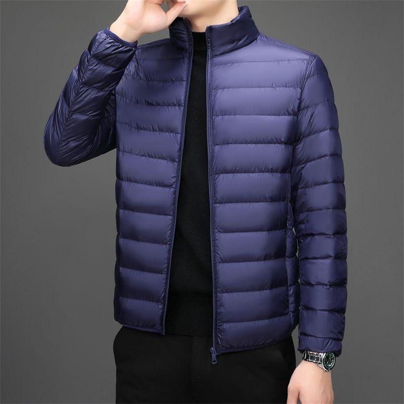 Lightweight Cotton Coat Men Stand Collar Winter Men's Cotton Coat Men's Casual Thin Style