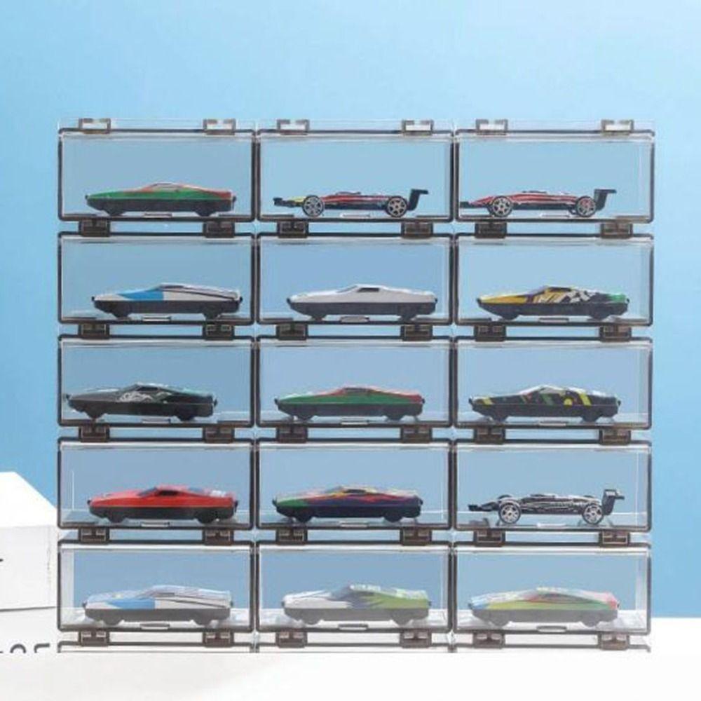 1:64 Diecast Car Display Box Transparent Car Toys Case Portable Model Car Box  Boys Gift
