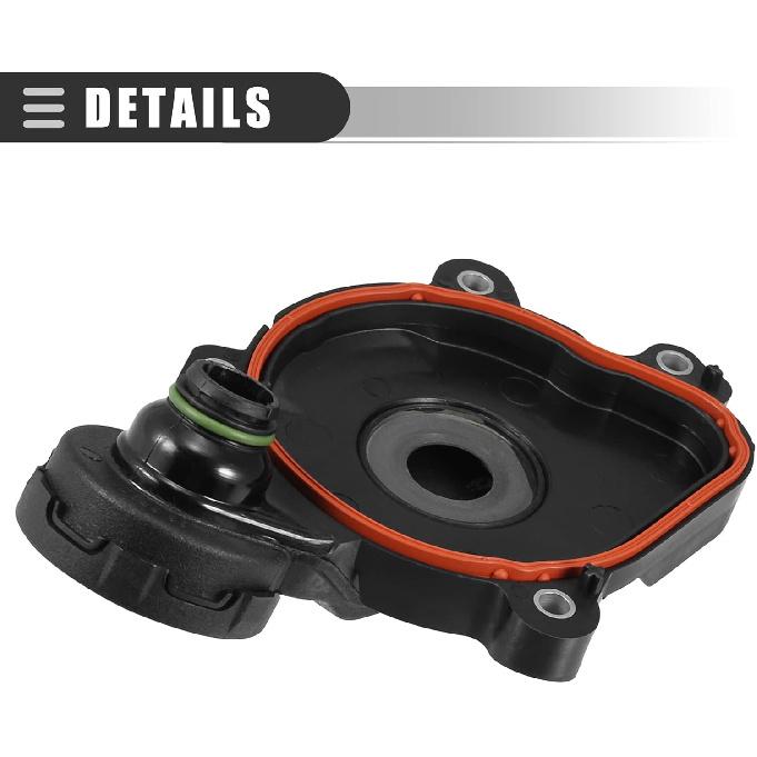Motoforti PVC Engine Crankcase Vent Valve, for Mercedes-Benz E350 2012-2016, Plastic, 2760100331, Black