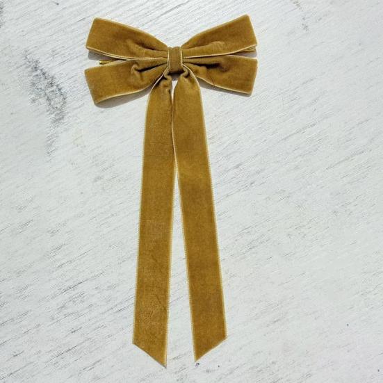 6Pcs Velvet Ribbon Bow Tie Christmas Tree Decorations Xmas Ornaments for Home Party Garland Festive Holiday Decor Indoor Outdoor Use