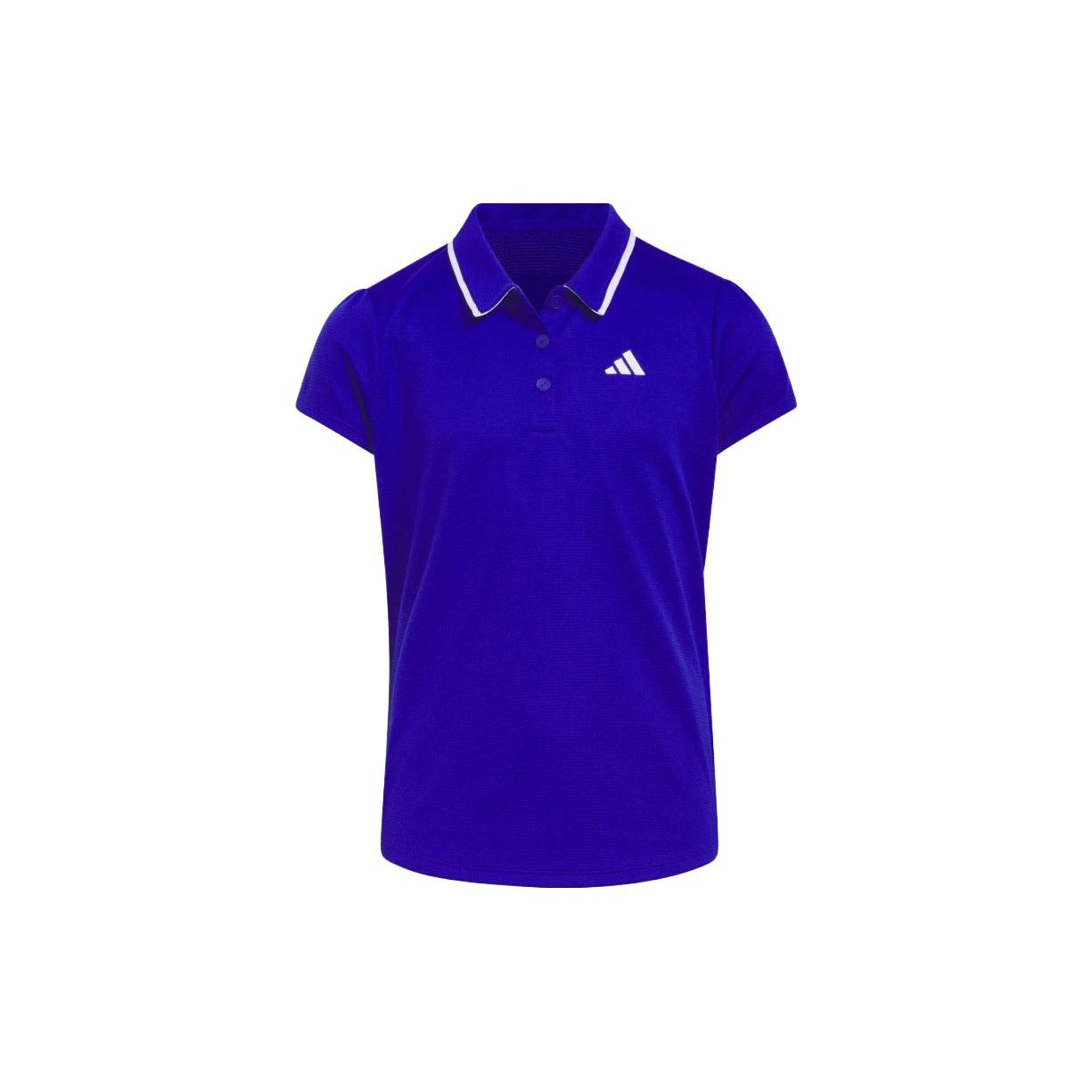 

Adidas Kids Logo Print Short Sleeve Polo Shirt Kids Tops Blue HS9619 L