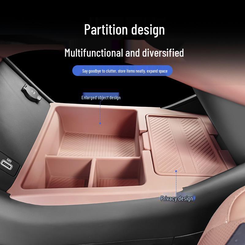 Silicone Under-Dashboard Storage Box for 2026 Denza N9/N8L Cars