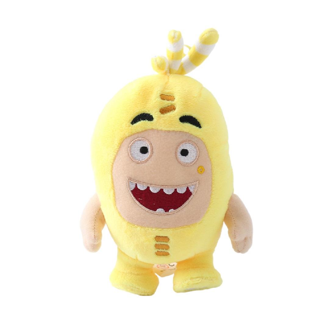 8 Stuks Oddbods Cartoon Pluche Speelgoed Gevuld Kinder Speelgoed Collectie Kinder Pop Kerst Verjaardagscadeau Huisdecoratie 18 Cm-24Cm 18CM