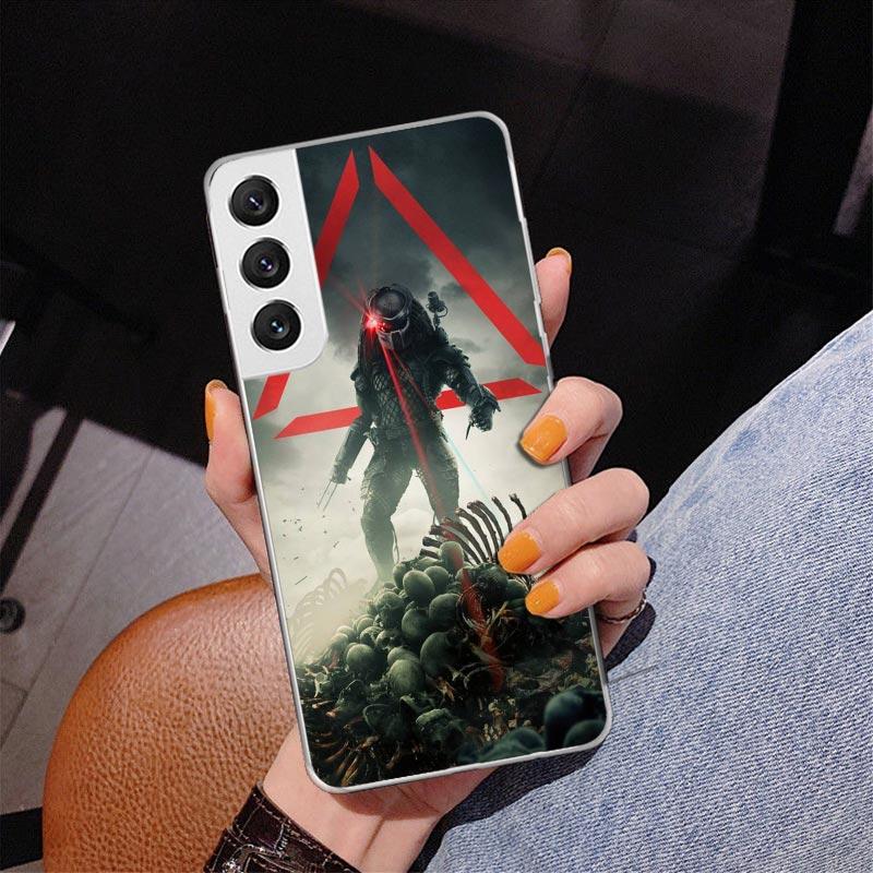 Alien Vs Predator Painted Phone Case For Samsung Galaxy S24 S25 Edge S26 Ultra S23 S22 S21 Plus S20 FE + Personalized Print Cove
