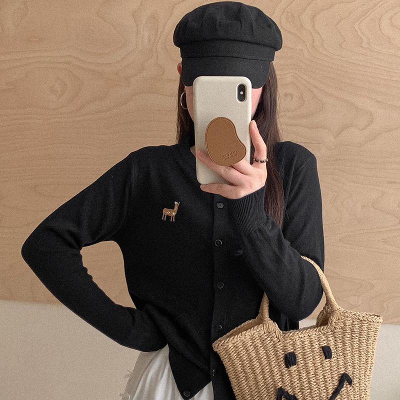 Women's Lightweight 50% Wool 50% Mulberry Silk Cardigan - 4-Season Versatile Knitwear for All-Year Comfort & Style