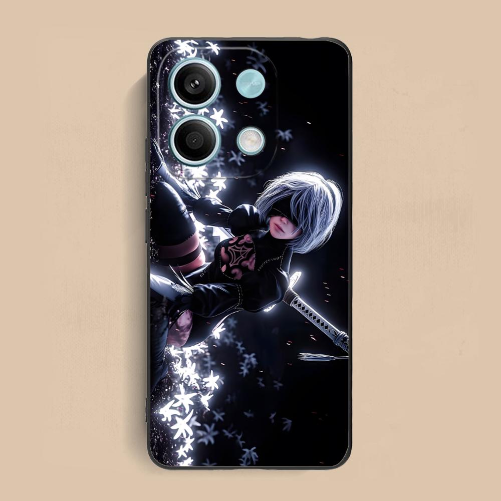 Nier 2B Automata Phone Case for Xiaomi Redmi Note 14 13 12 11 A5 3 2 1 Pro Plus 4G 5G Colour Printing Pretty Luxury Cellphones
