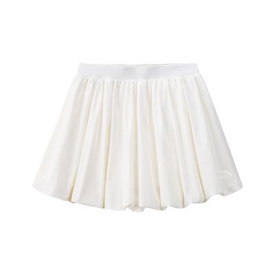 Womens Woven Skirt Summer Casual Short Skirt Women Skirts Ivory 962628203-3