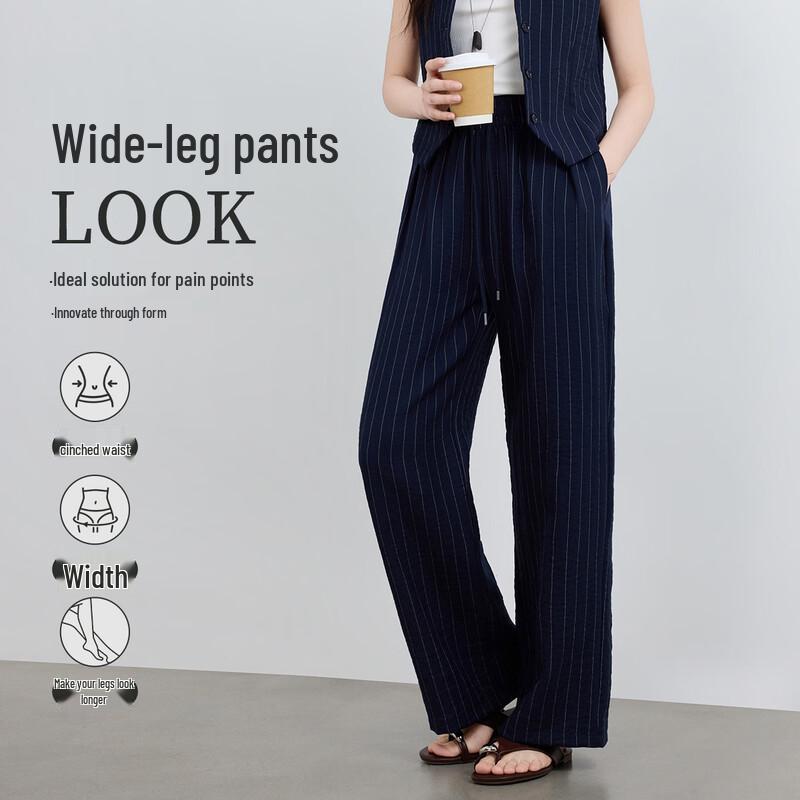 FivePlus High-Waisted Loose Fit Casual Pants M