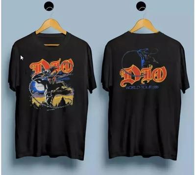 Vintage 1984 Dio Last in Line Welttour T-Shirt Größe S-4XL High-End Luxus ist für Männer und Frauen Top Y2k