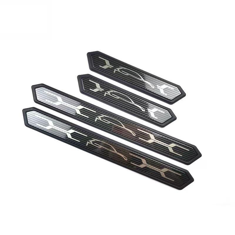For Toyota C-HR CHR HEV AX20 2024 2025 Door Sill Anti-Kick Decoration Bumper Sill Anti-Dirty Cover Stickers Accessories
