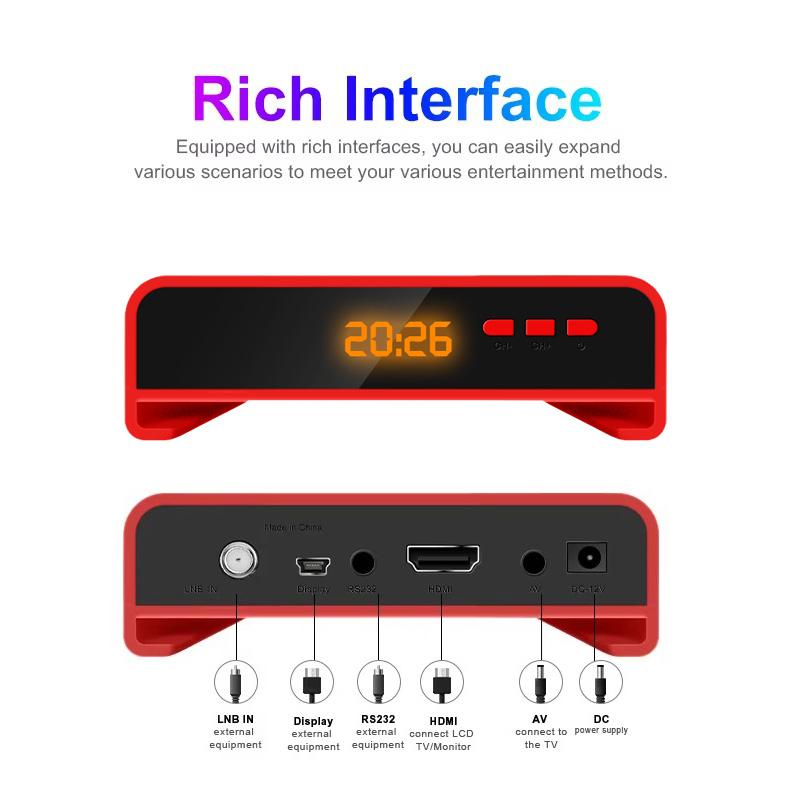 Ricevitore TV Satellitare Digitale FTA Koqit V5H Mini Smart Meecast DVB-S2 H.265 Hevc Ricevitore Satellitare USB PVR Full HD 1080P