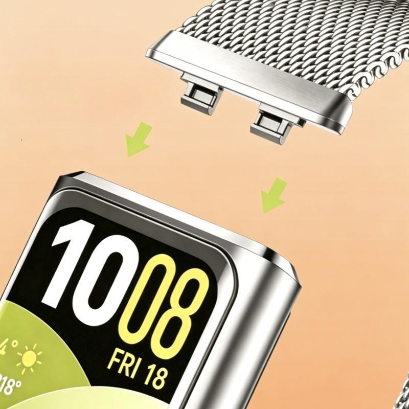Armband i rostfritt stål för HUAWEI BAND 11 Metallrem för Huawei Band 11 Pro Armband för Huawei Band 11 Pro Armbandsrem Correa