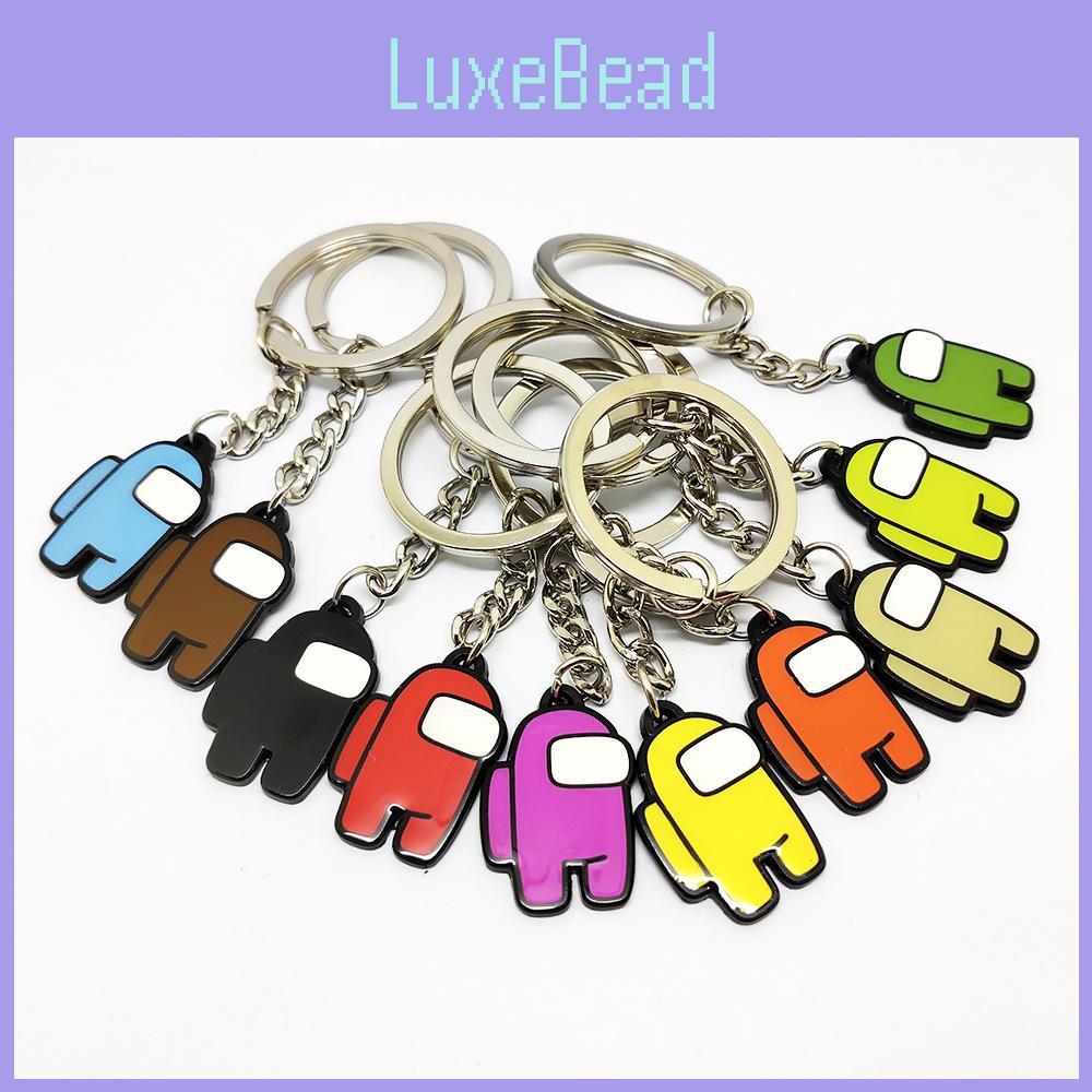 Keyrings Crewmate Car Keychains Schoolbag Buckles Xmas Kids Fans Gift