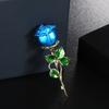 Rot Blau Rose Blume Broschen Für Frauen Dame Mode Luxus Blumen Anstecknadel Frühling Sommer Design Geschenk