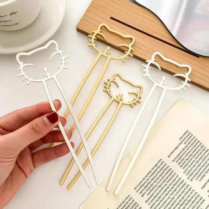 South Korea's Dongmen New Cat Metal U-shaped Hairpin Girl Versatile Cute Hairpins Fashion Ball Head Lazy Headwear Accessories