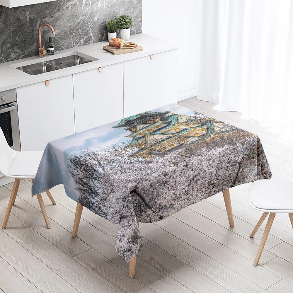 

Натуральная красота, скатерть с художественным принтом, уличная скатерть для пикника, кемпинга, устойчивая к пятнам, водонепроницаемая, ресторанный стол, домашний декор 40x70cm