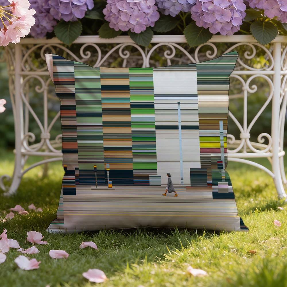 World Premium Printing Cushion Cover Home & Car Dual-Scene Pillow Cover: Reversible for Premium Comfort