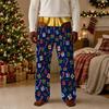 Men's Funny Christmas Print Pants with Pockets Casual Pajama Sleepwear for Holiday
