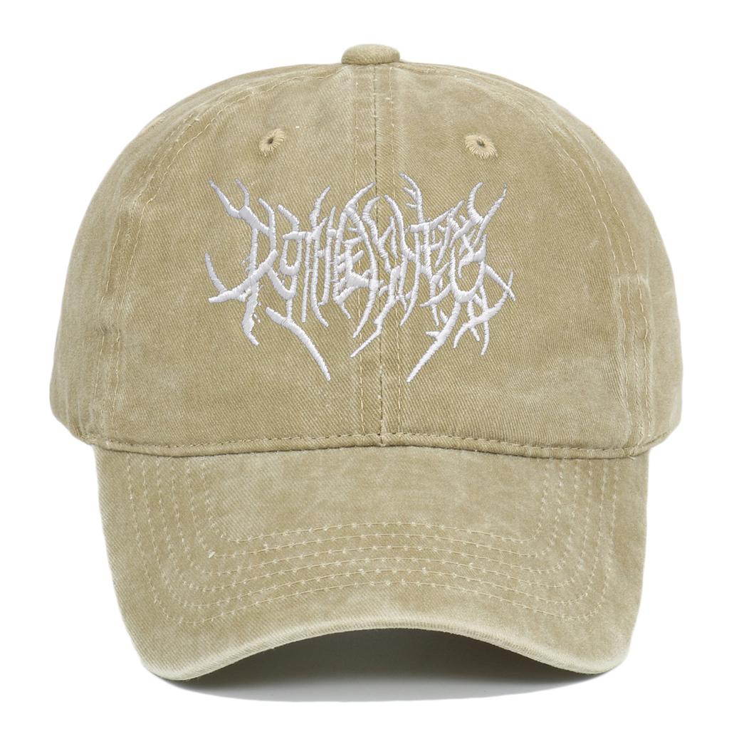 Visors Embroidery Baseball Caps Adjustable Gothic Street Punk Distressed Faded Cap Hip-hop Sunscreen Hats