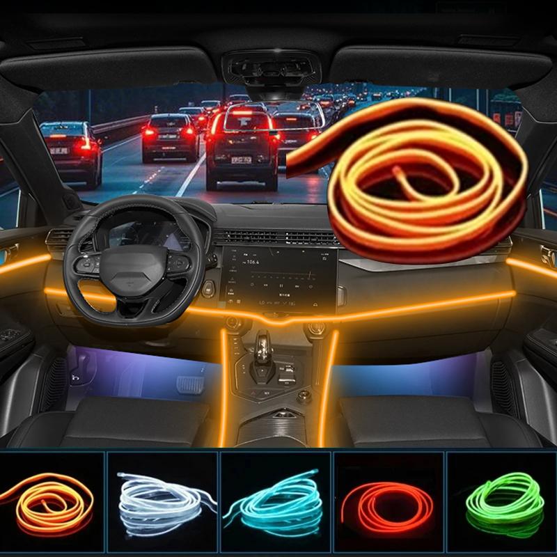 Auto Dashboard Console Led Ambient Cold Light Decorative Strips 1-5M