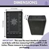 Luck Lab Leather Tarot Card Black For Most Standard Size Tarot Cards Deck Sizes of x x Sun Design Case/Holder - - (Fits 4.875 2.875 1.25 Boxes) -