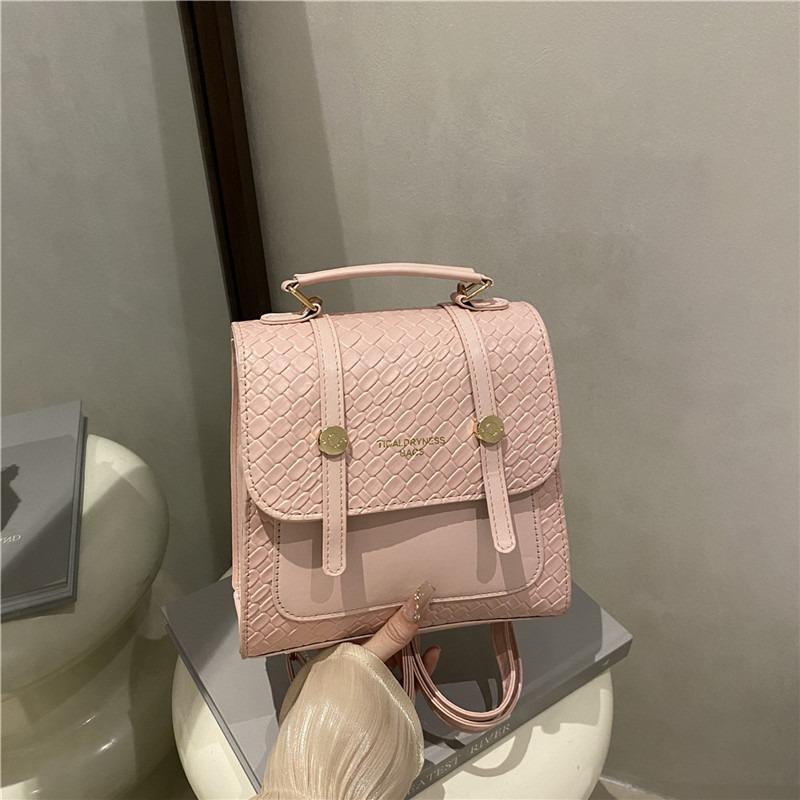 Fashion Small Backpack Autumn New Niche Design College Style Portable Small Square Bag Travel Bag