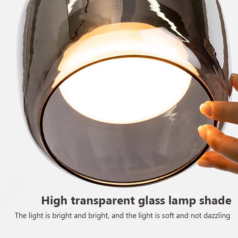Nordic Glas LED Kronleuchter Luxus Pendelleuchte Moderne minimalistische Hängeleuchte dekorative Innenbeleuchtung